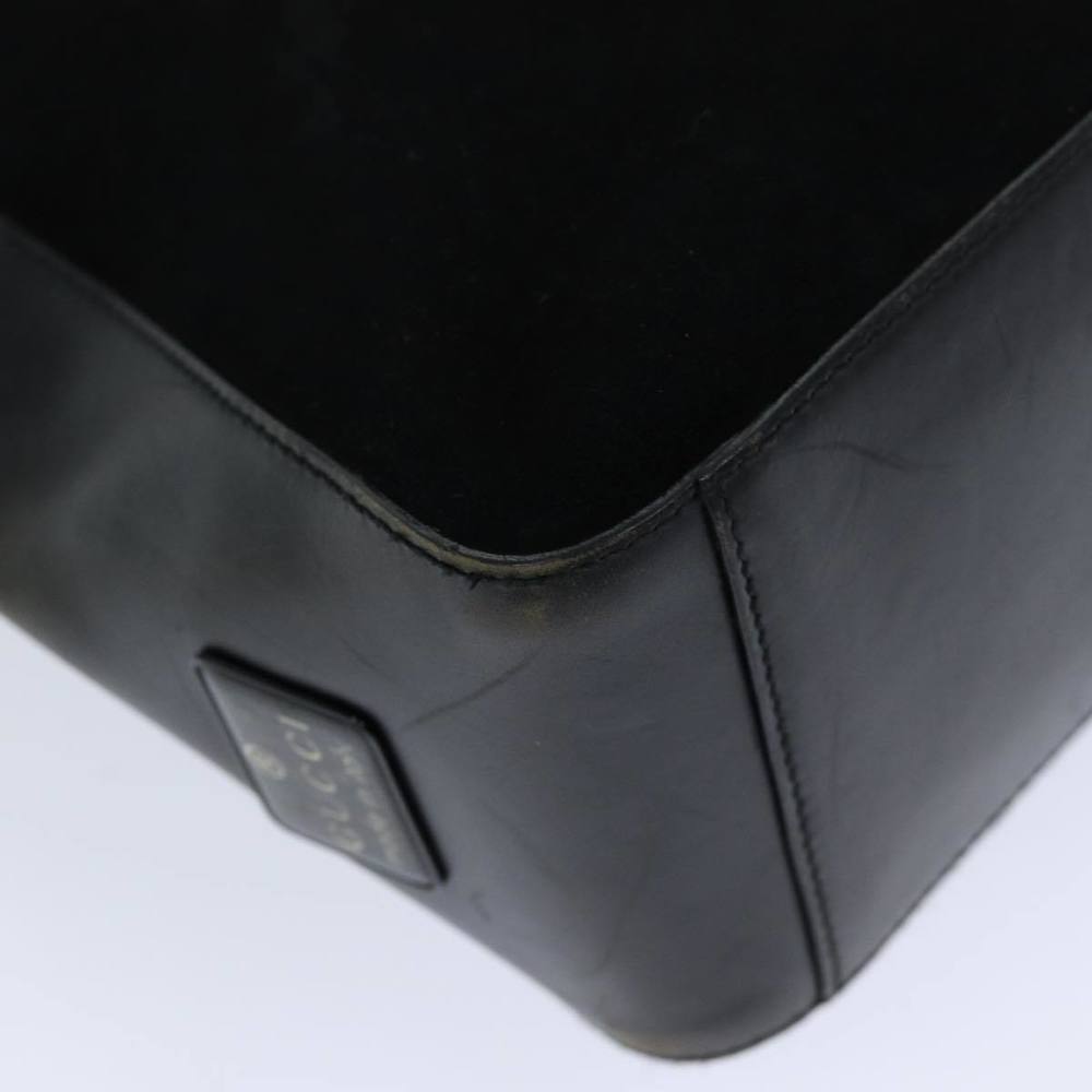 GUCCI Shoulder Bag Suede Black 001 3770 Auth 76389 - Picture 11 of 16